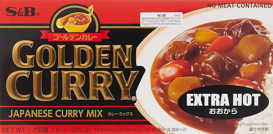 CURRY8 GOLDEN 29cm 新品未使用 Amazon.com : S&B Golden Curry Sauce Mix, Extra Hot, 7.8 Ounce